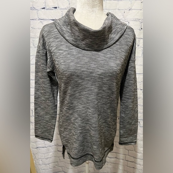 Talbots Tops - T by Talbots Cowl Neck Pullover Sweater Gray Cotton Blend Size Small